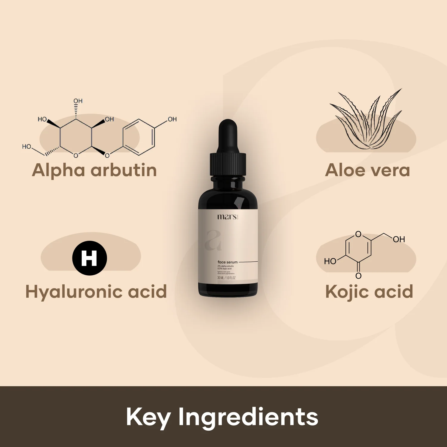 Face Serum for Dark Spots with Alpha Arbutin (1 Month Pack) - Image 2