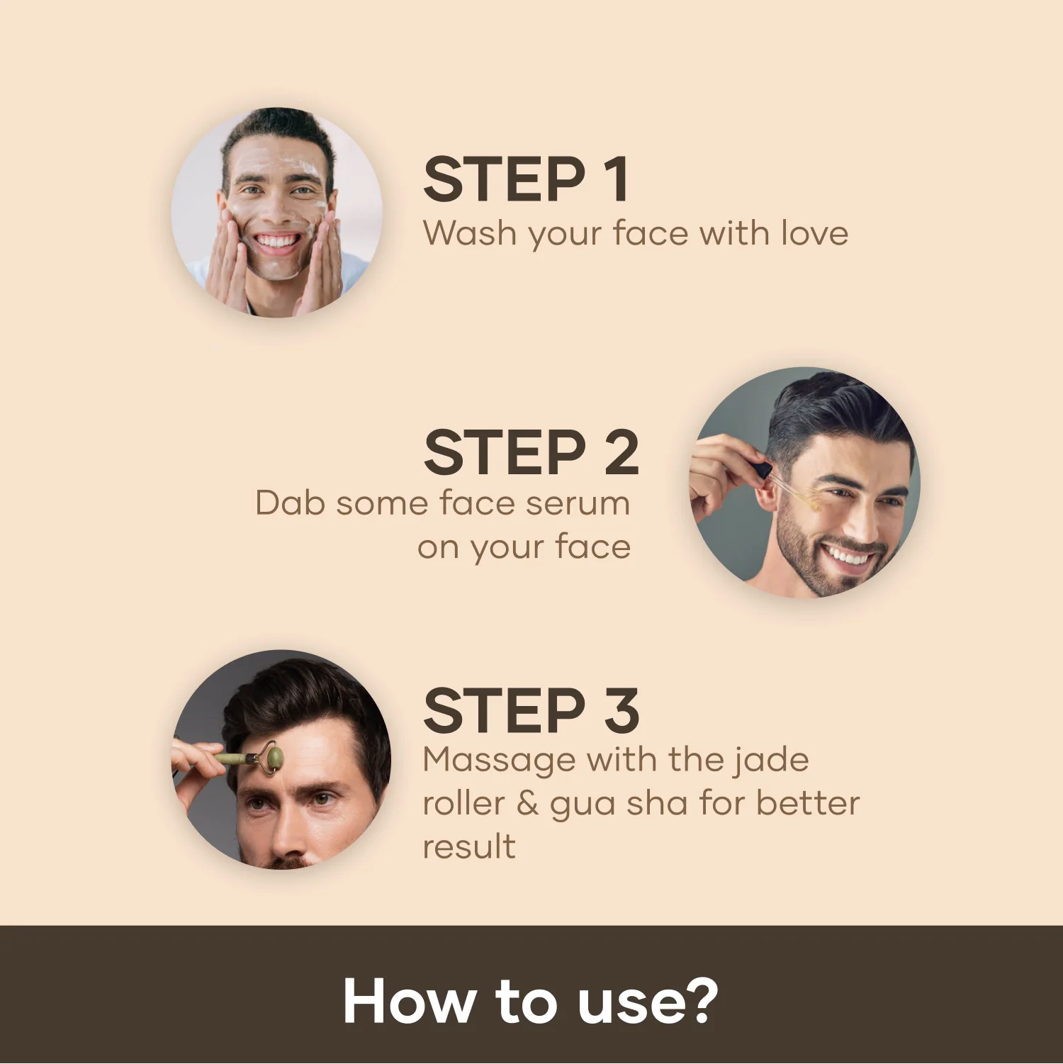Gua sha & Jade Roller face massager set | Face roller for acne - Image 3