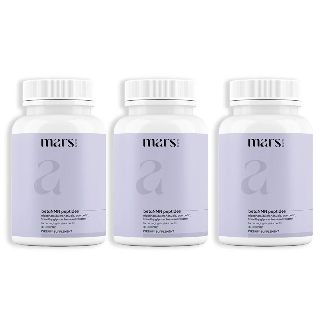 Mars BetaNMN Peptides 1000mg | NAD+ Booster with TMG, Quercetin & Resveratrol for Cellular Energy, Anti-Aging & Longevity - Image 3