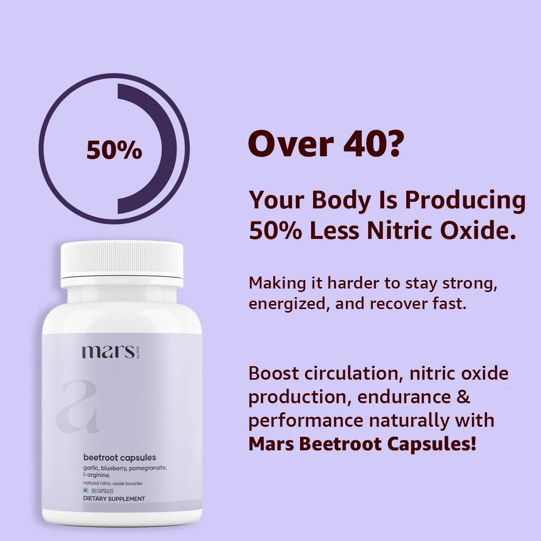 Mars Beetroot Capsules with L-Arginine, Pomegranate & Antioxidants – Nitric Oxide, Blood Flow & Performance Support (60N) - Image 5