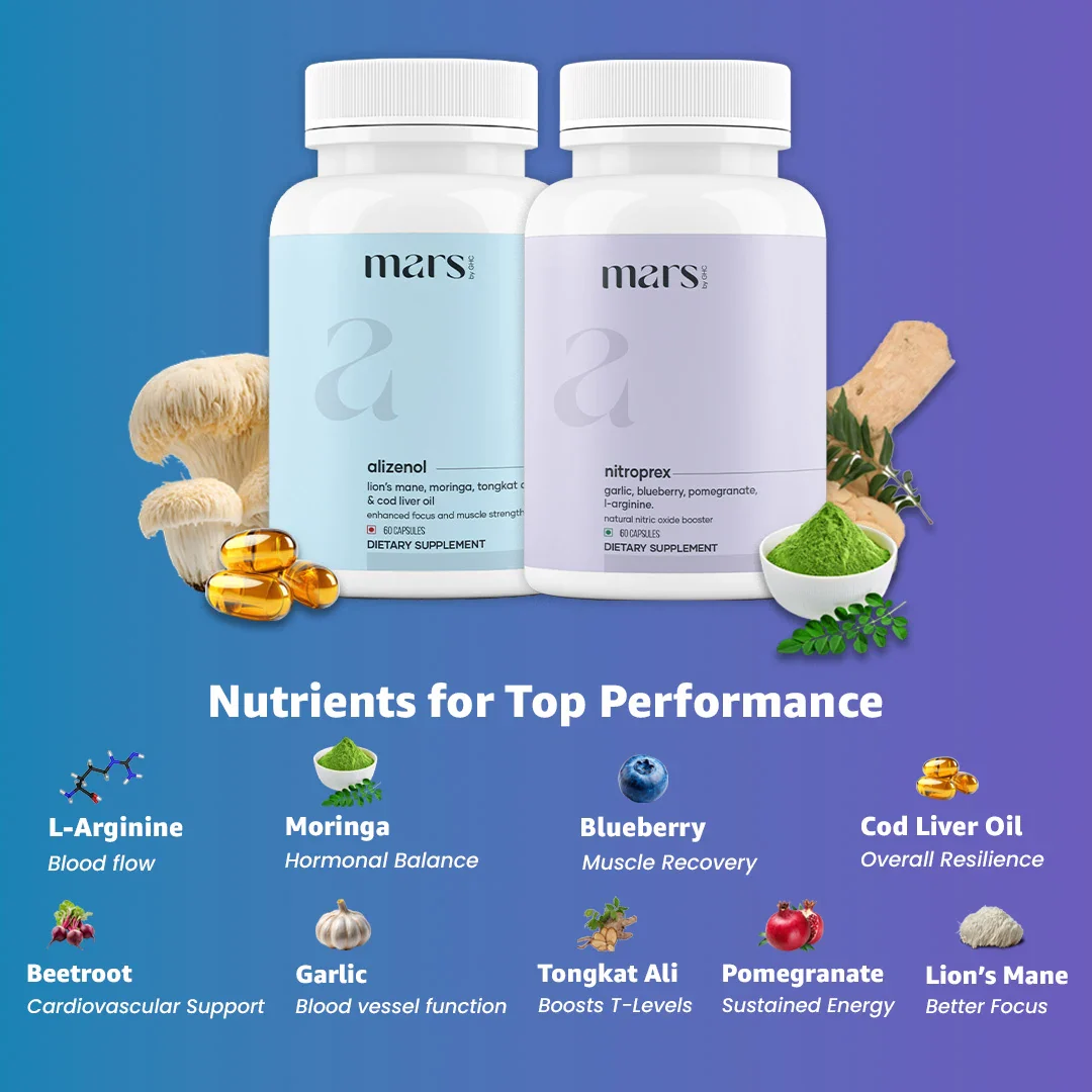 Mars SizeOMax Combo: Dual Action NitroPrex & Tongkat Ali Stack- Blood Flow, Size & Performance - Image 10