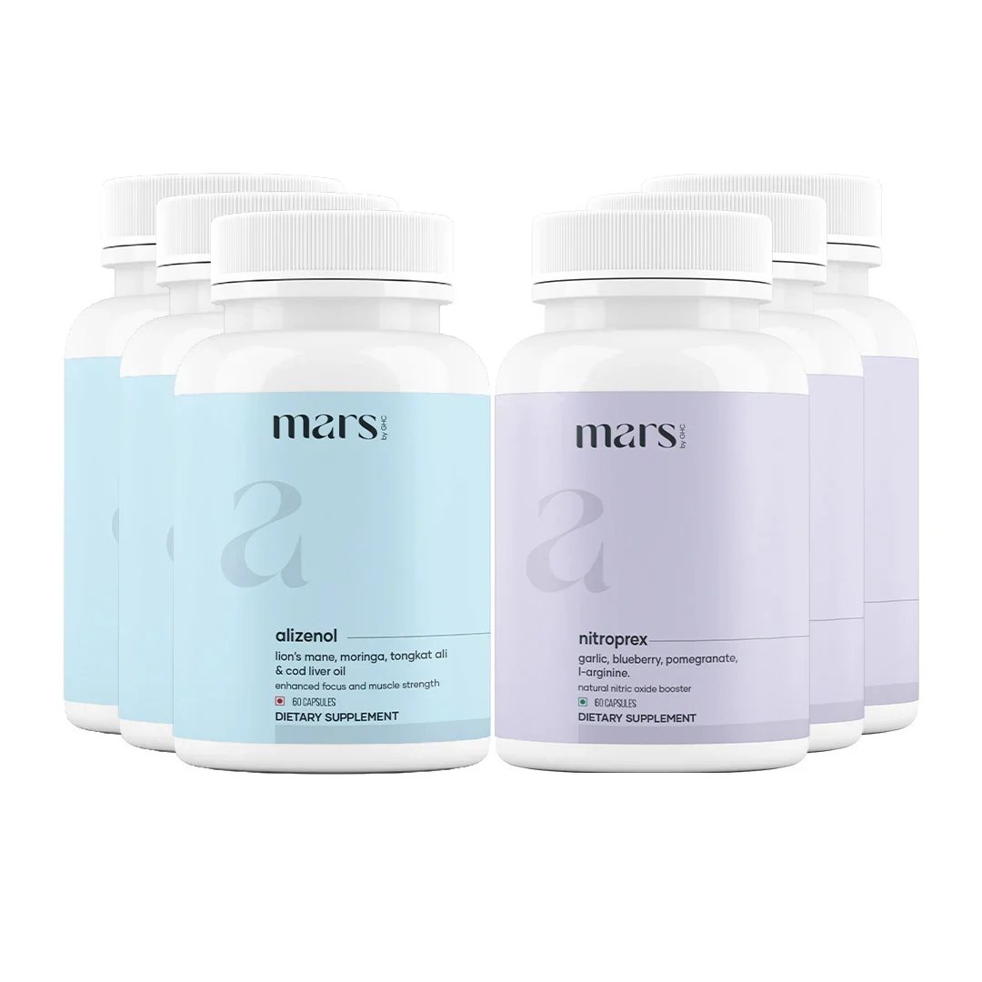 Mars SizeOMax Combo: Dual Action NitroPrex & Tongkat Ali Stack- Blood Flow, Size & Performance - Image 3